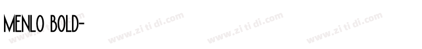 menlo bold字体转换
